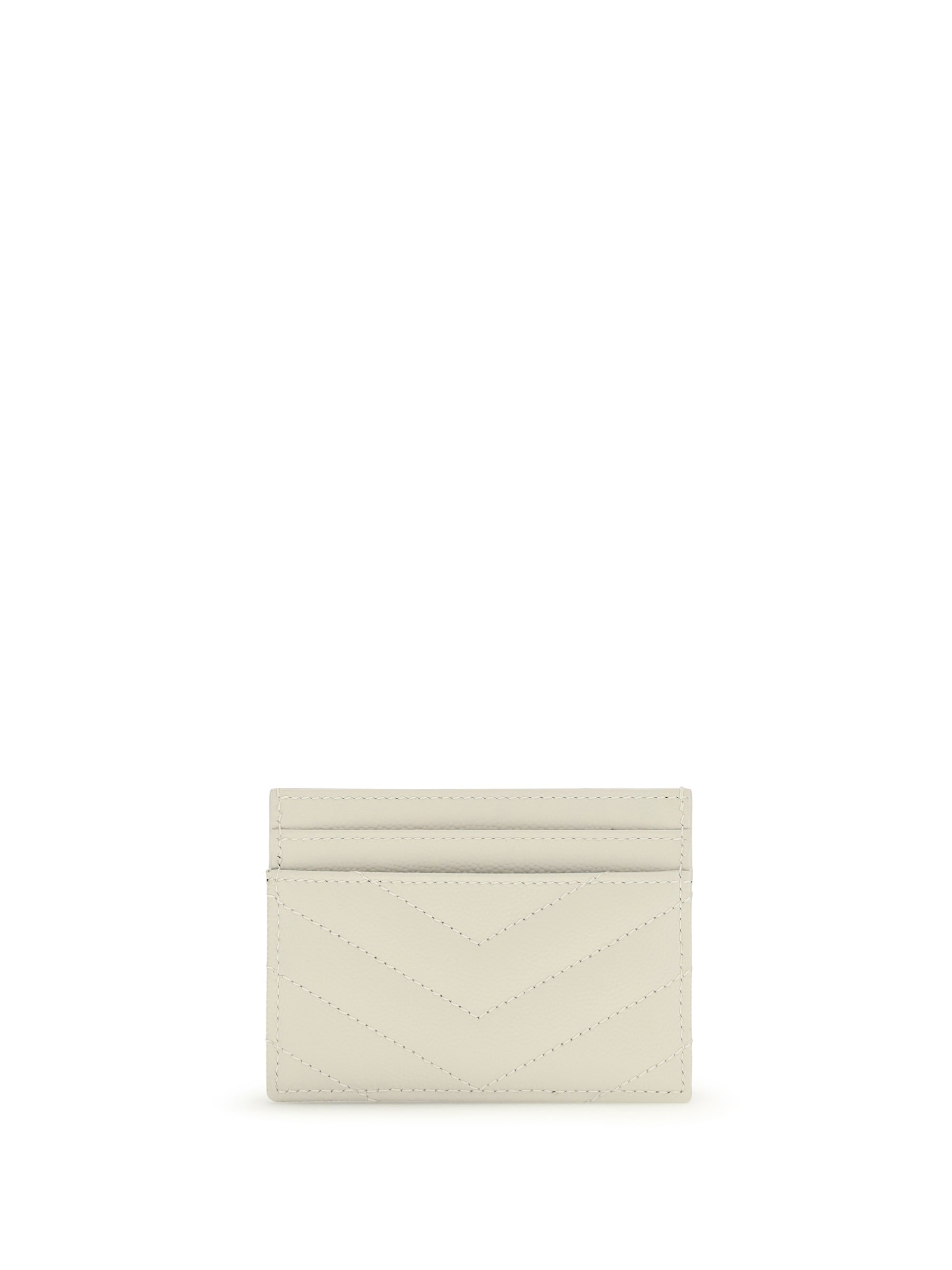 matelassé leather cardholder