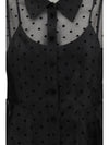 polka dot organza shirt