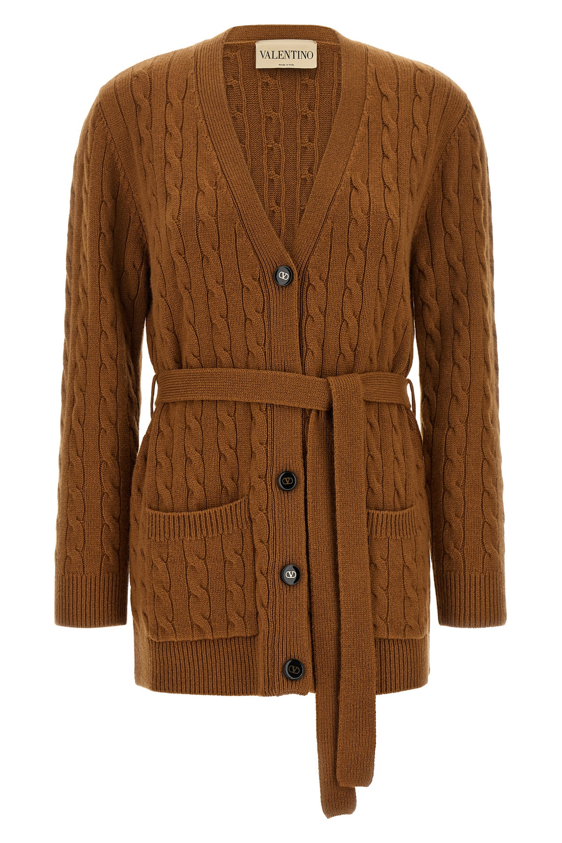 VALENTINO GARAVANI M braided cashmere cardigan