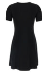 solid stretch viscose mini dress