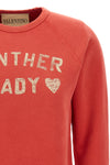 panther lady sweatshirt in brushed cotton