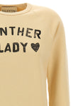 panther lady sweatshirt in brushed cotton