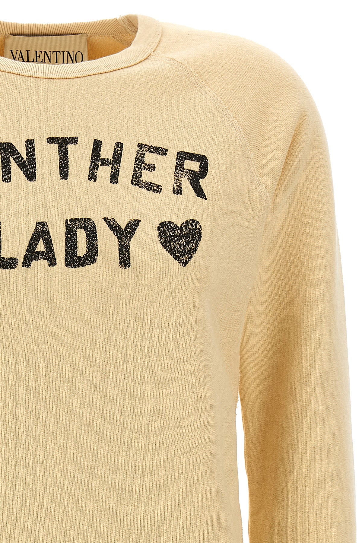 panther lady sweatshirt in brushed cotton