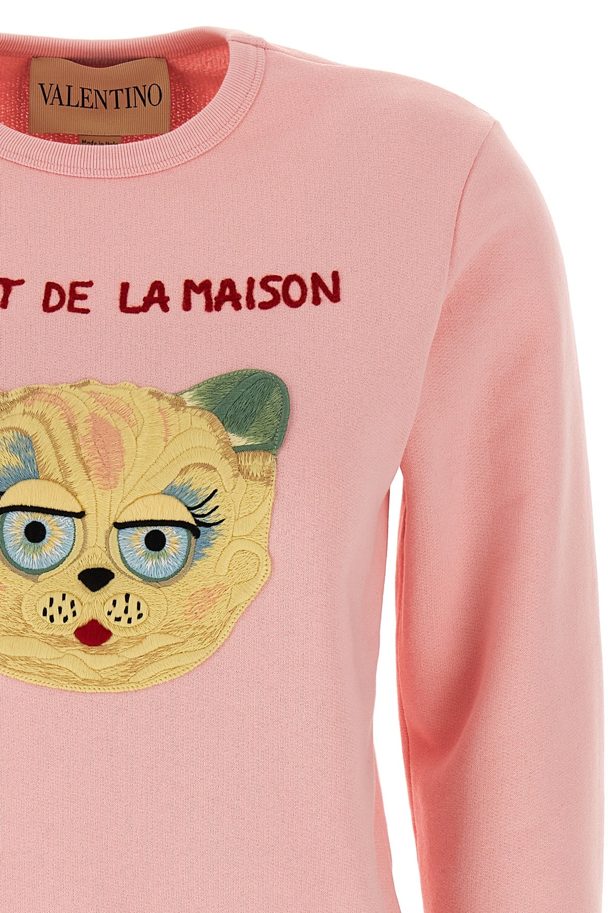 le chat de la maison sweatshirt in brushed cotton