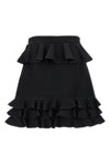 crepe couture mini skirt