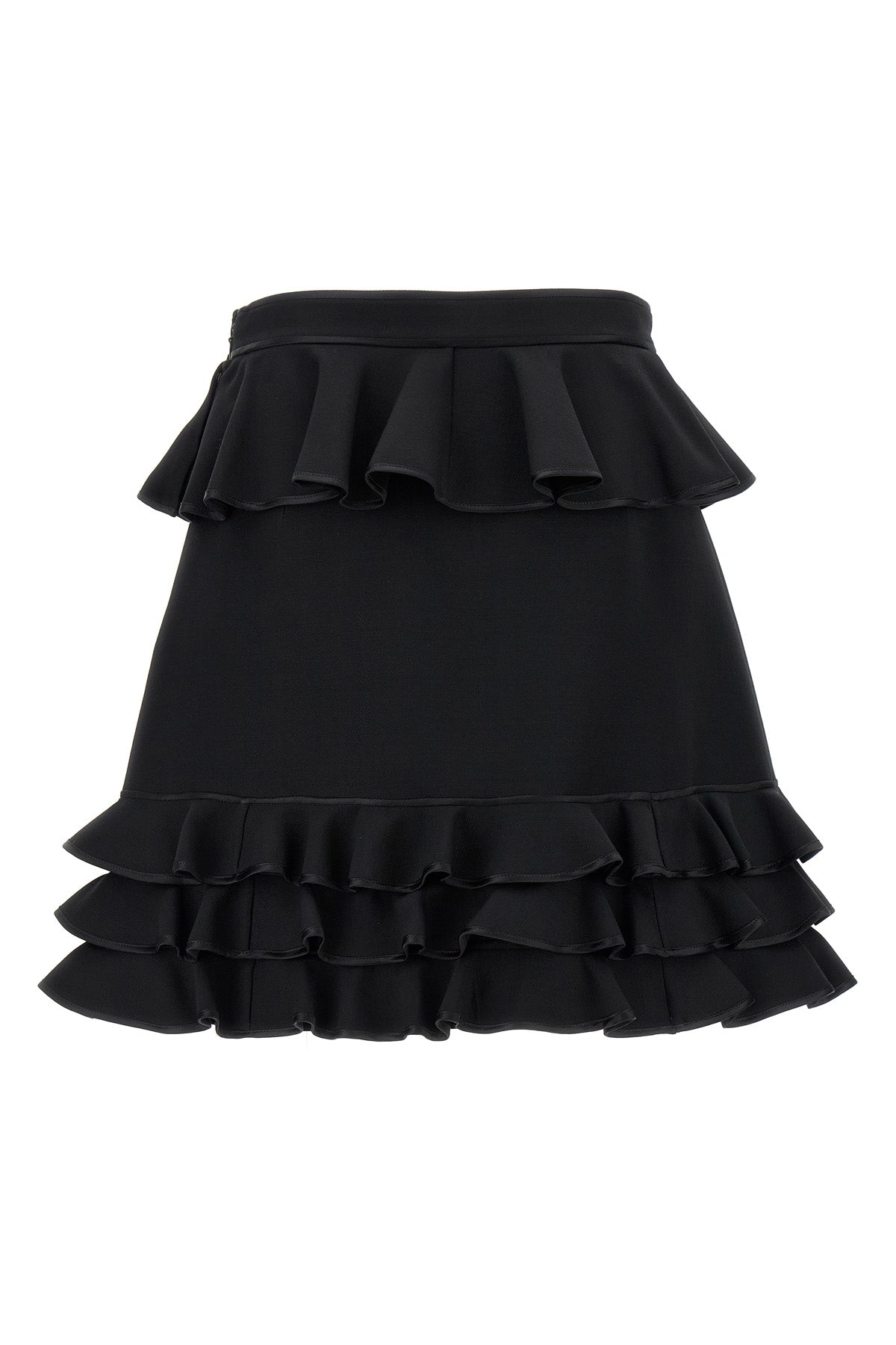 crepe couture mini skirt