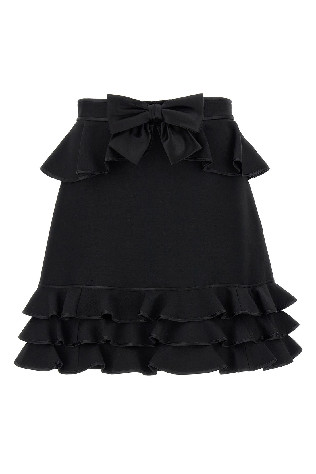 VALENTINO GARAVANI 40 crepe couture mini skirt