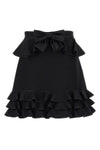 crepe couture mini skirt