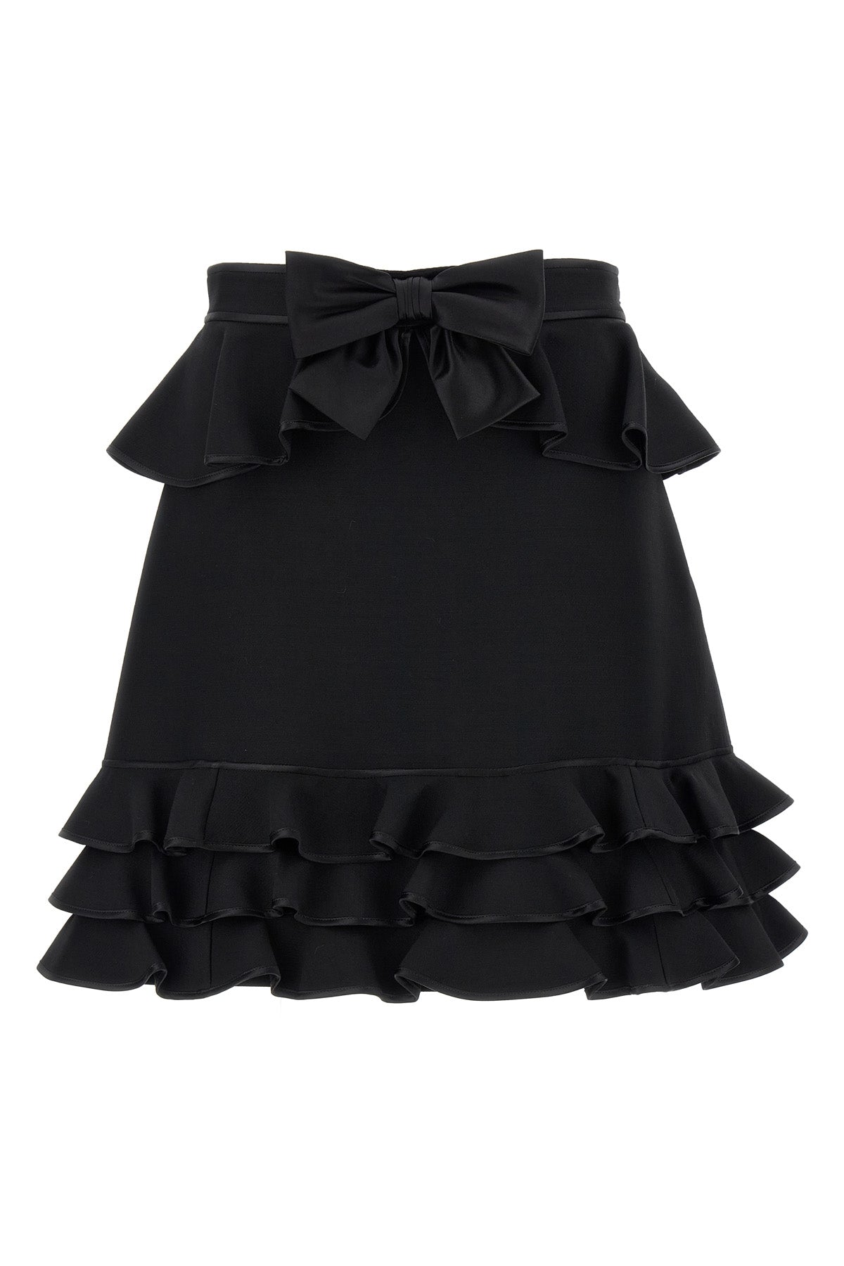 crepe couture mini skirt