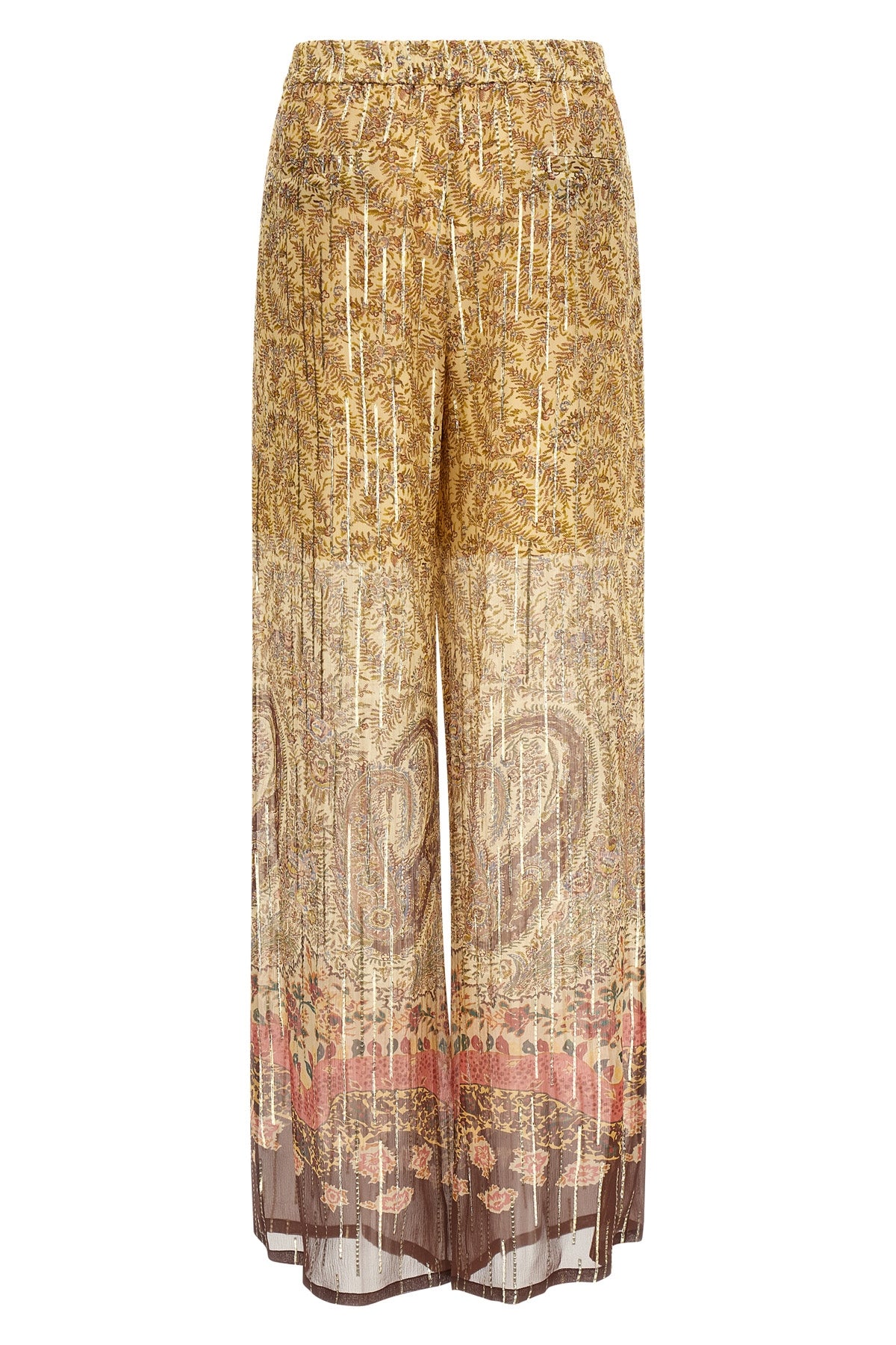 pekin voyage imaginaire paisley print silk pants