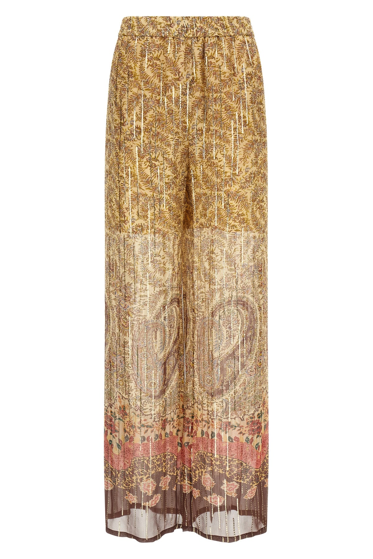 pekin voyage imaginaire paisley print silk pants