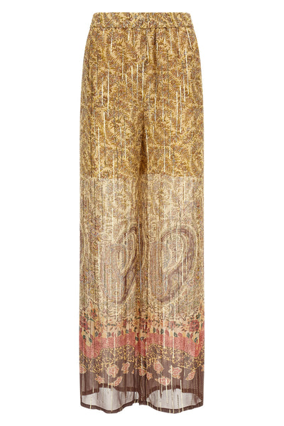 pekin voyage imaginaire paisley print silk pants