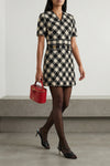 damier tweed mini dress