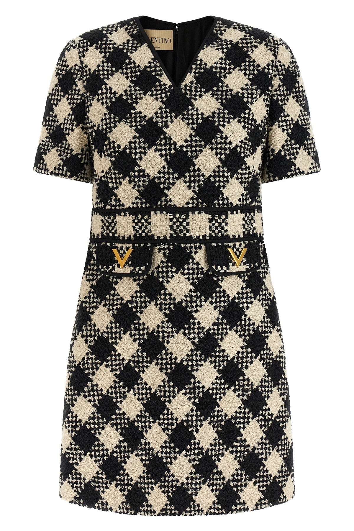 damier tweed mini dress