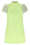wool crêpe mini dress