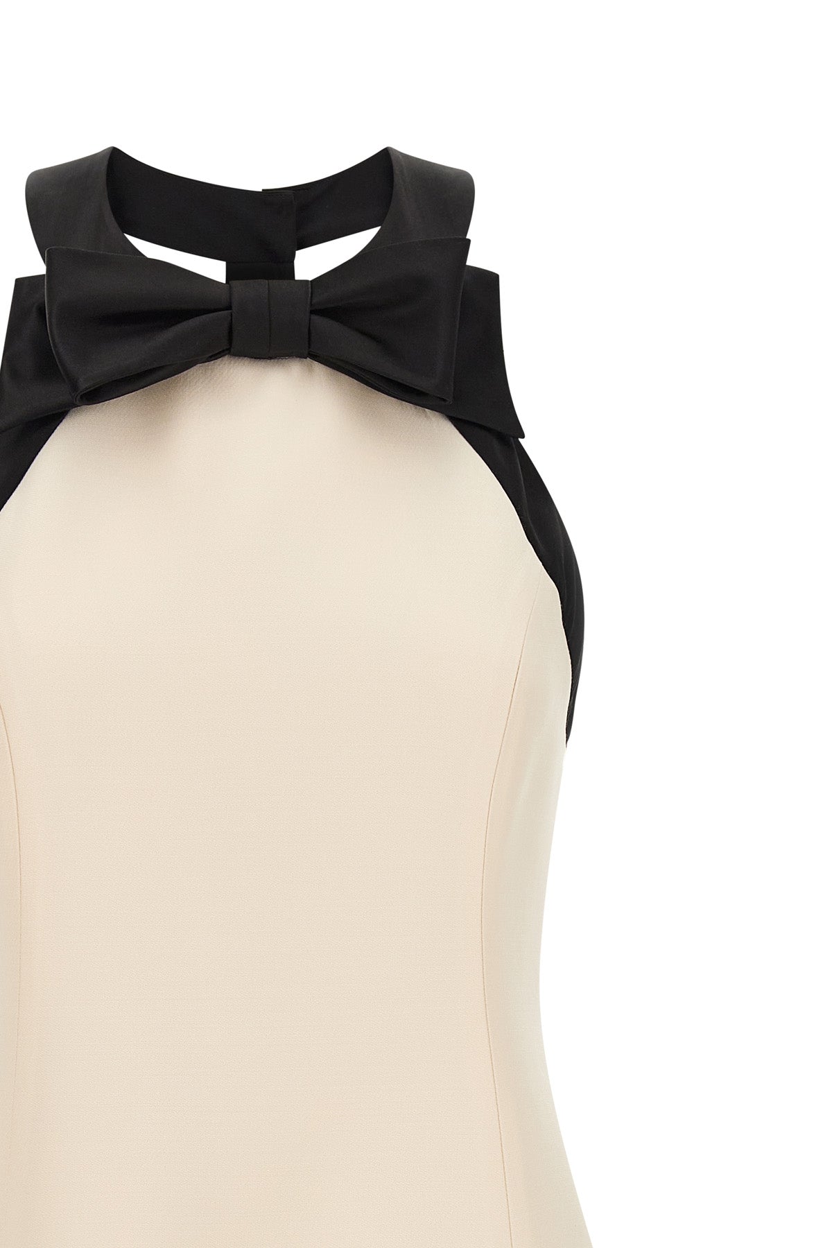 crepe couture mini dress