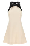 crepe couture mini dress