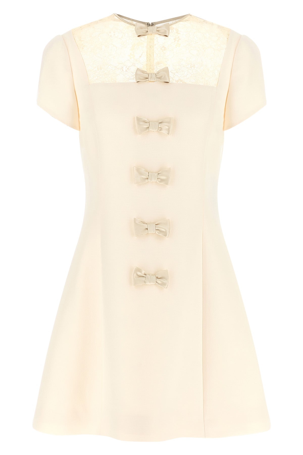 the valentino garavani mini dress expresses a refined sartorial vision through a