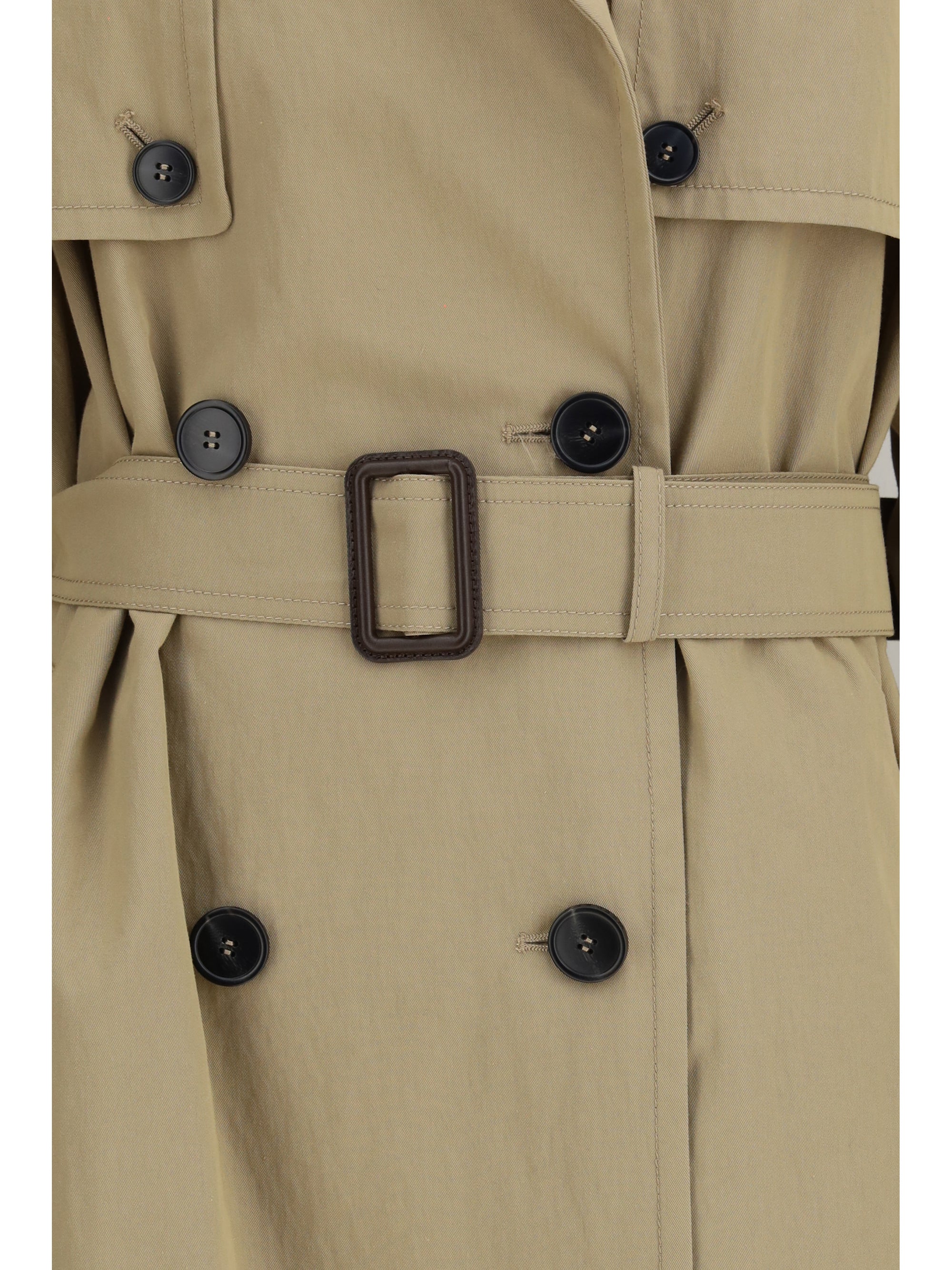 oversized double-breasted trench
