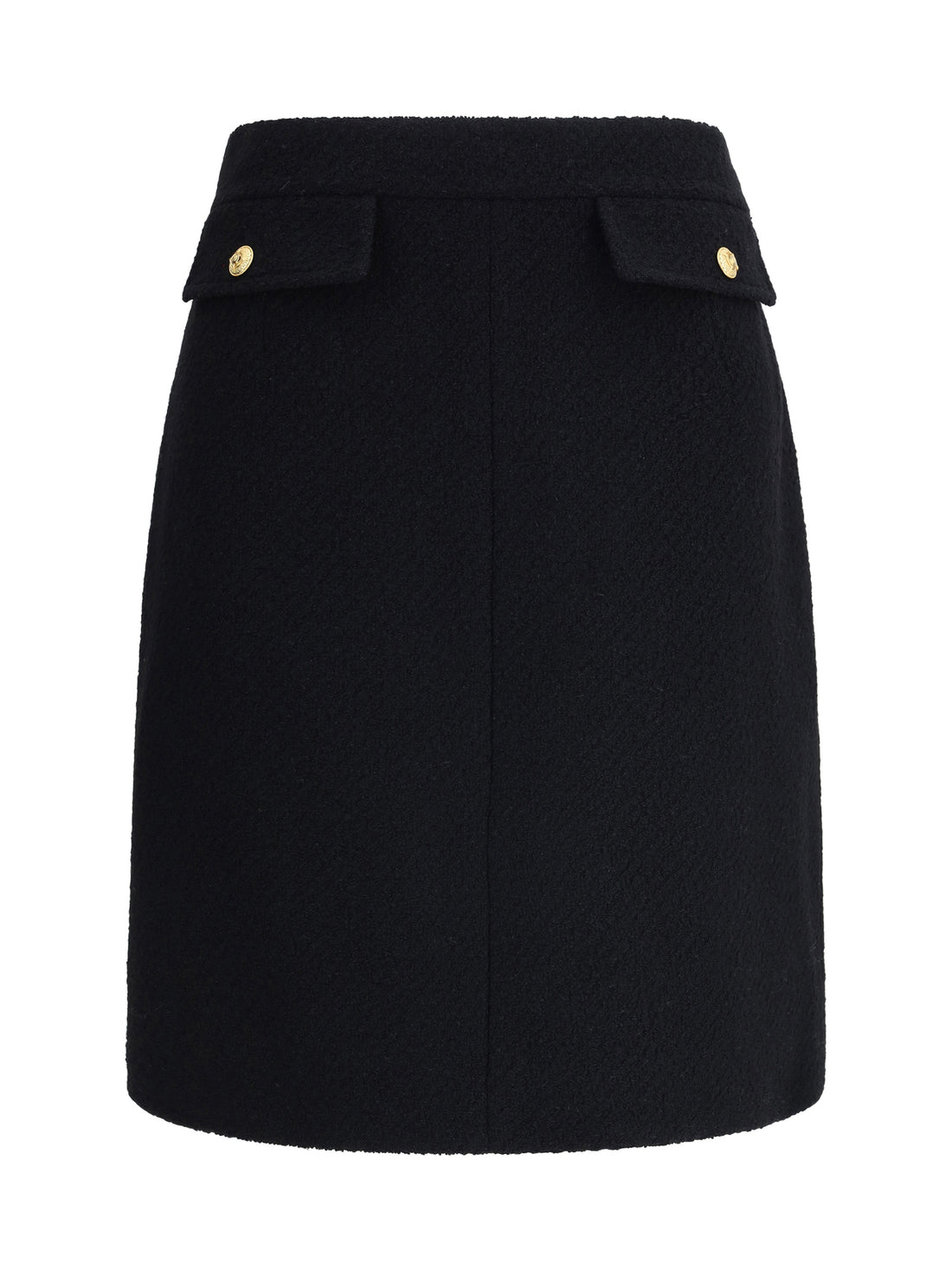 CHLOÉ 38 bouclé wool midi skirt