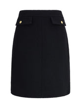 CHLOÉ 38 bouclé wool midi skirt
