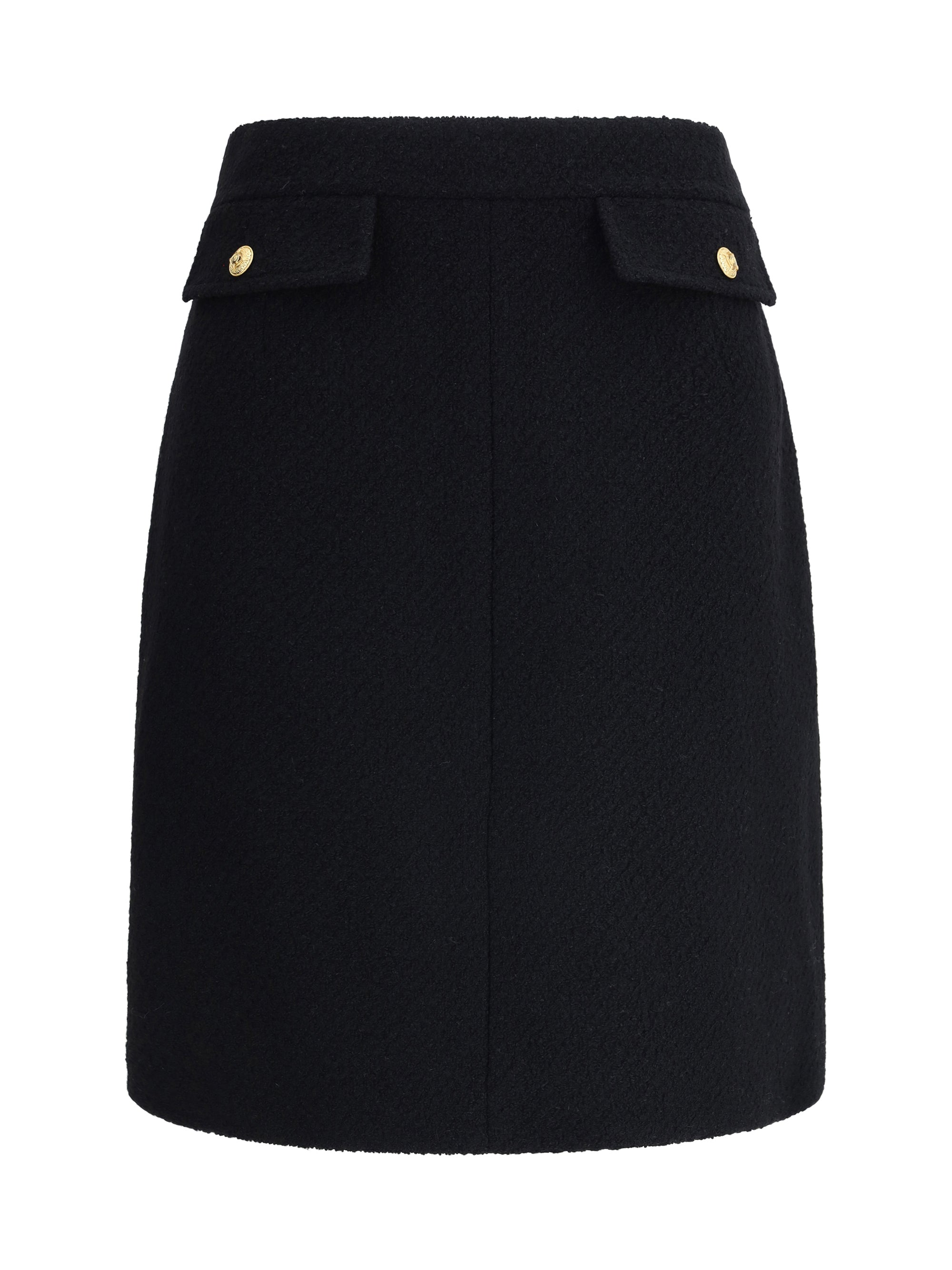 CHLOÉ 38 bouclé wool midi skirt