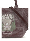 small teddy tote bag