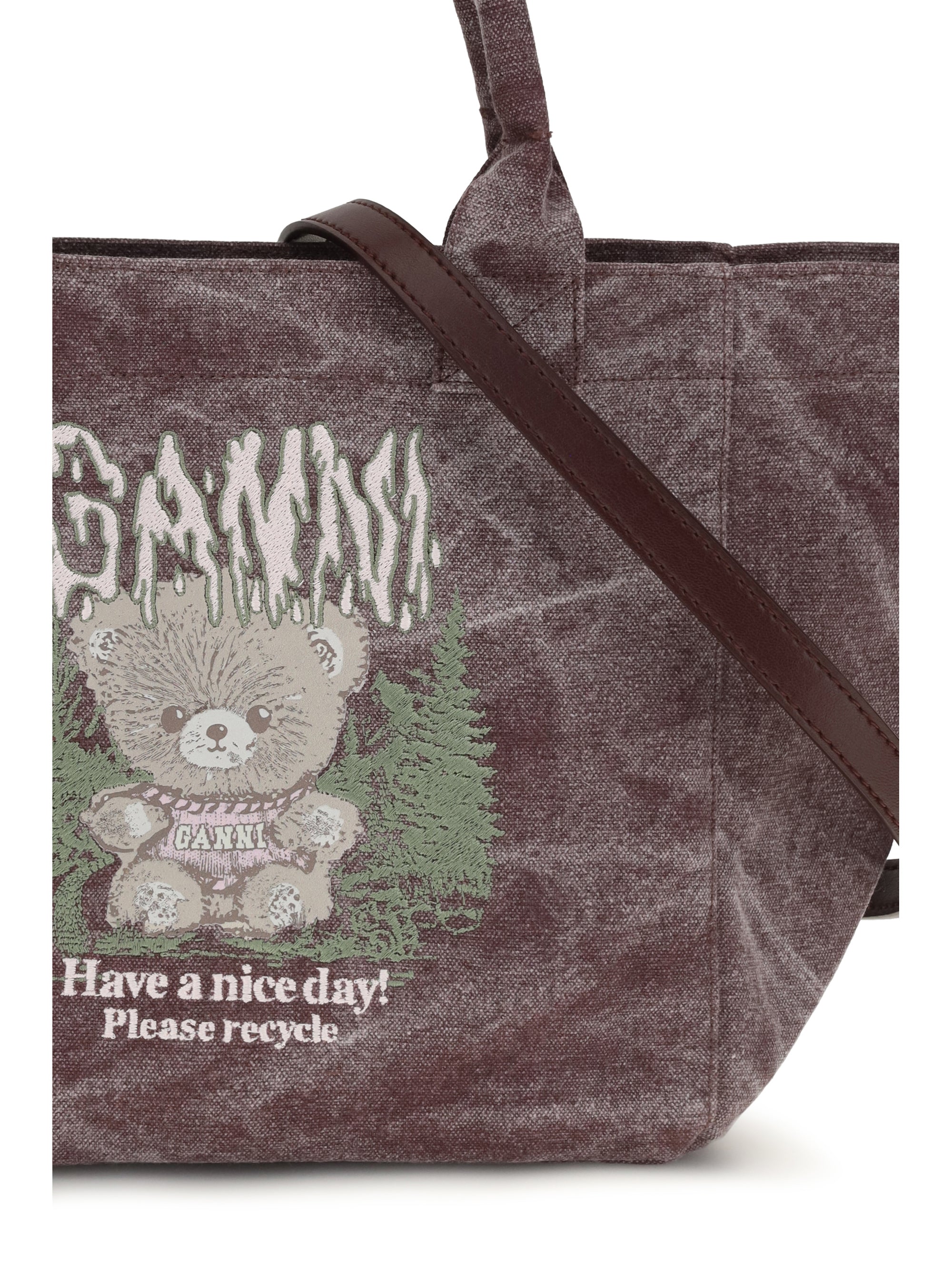 small teddy tote bag