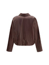 nappa jacket with drawstring and monili