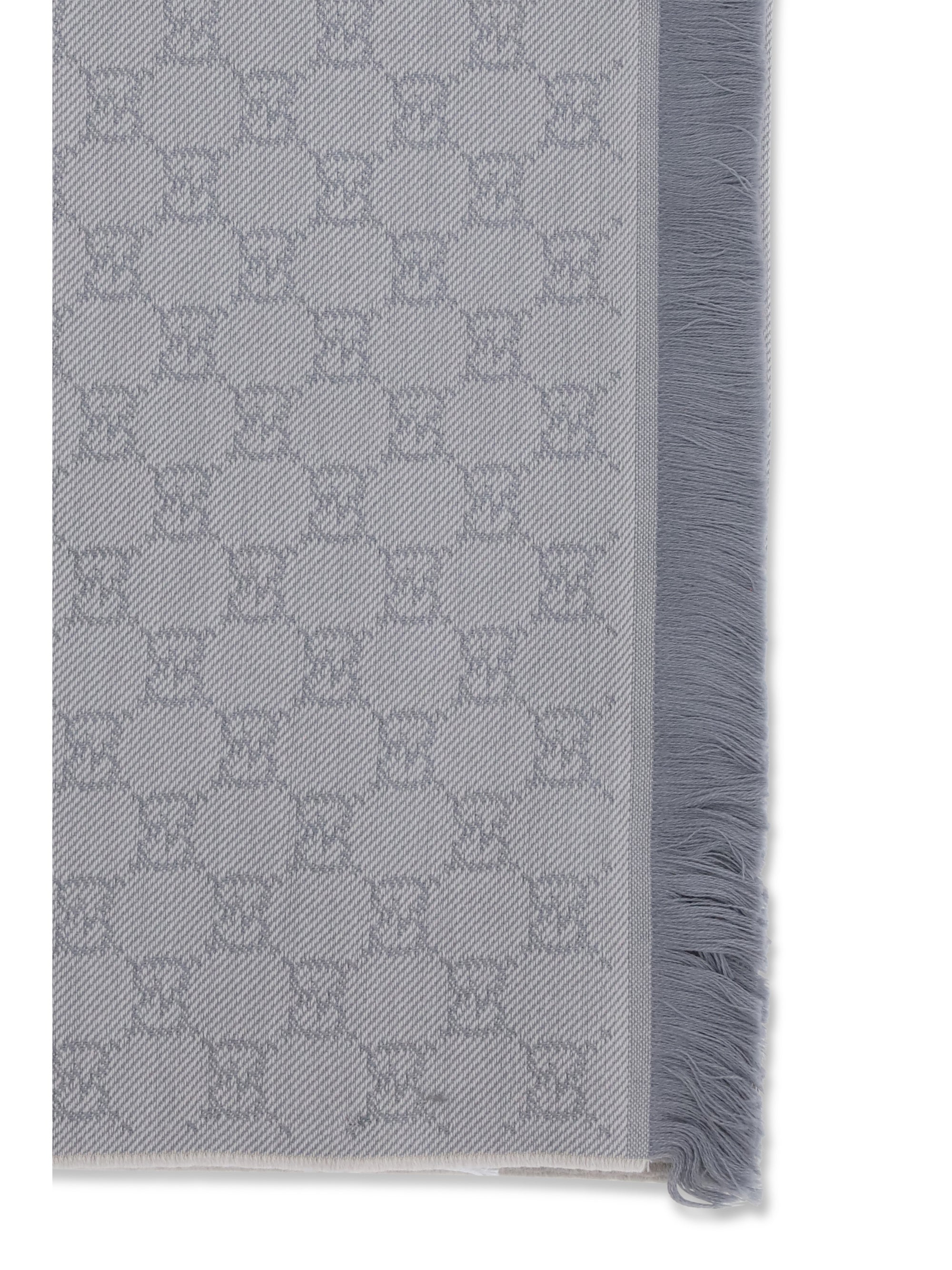 gg supreme embroidered wool scarf
