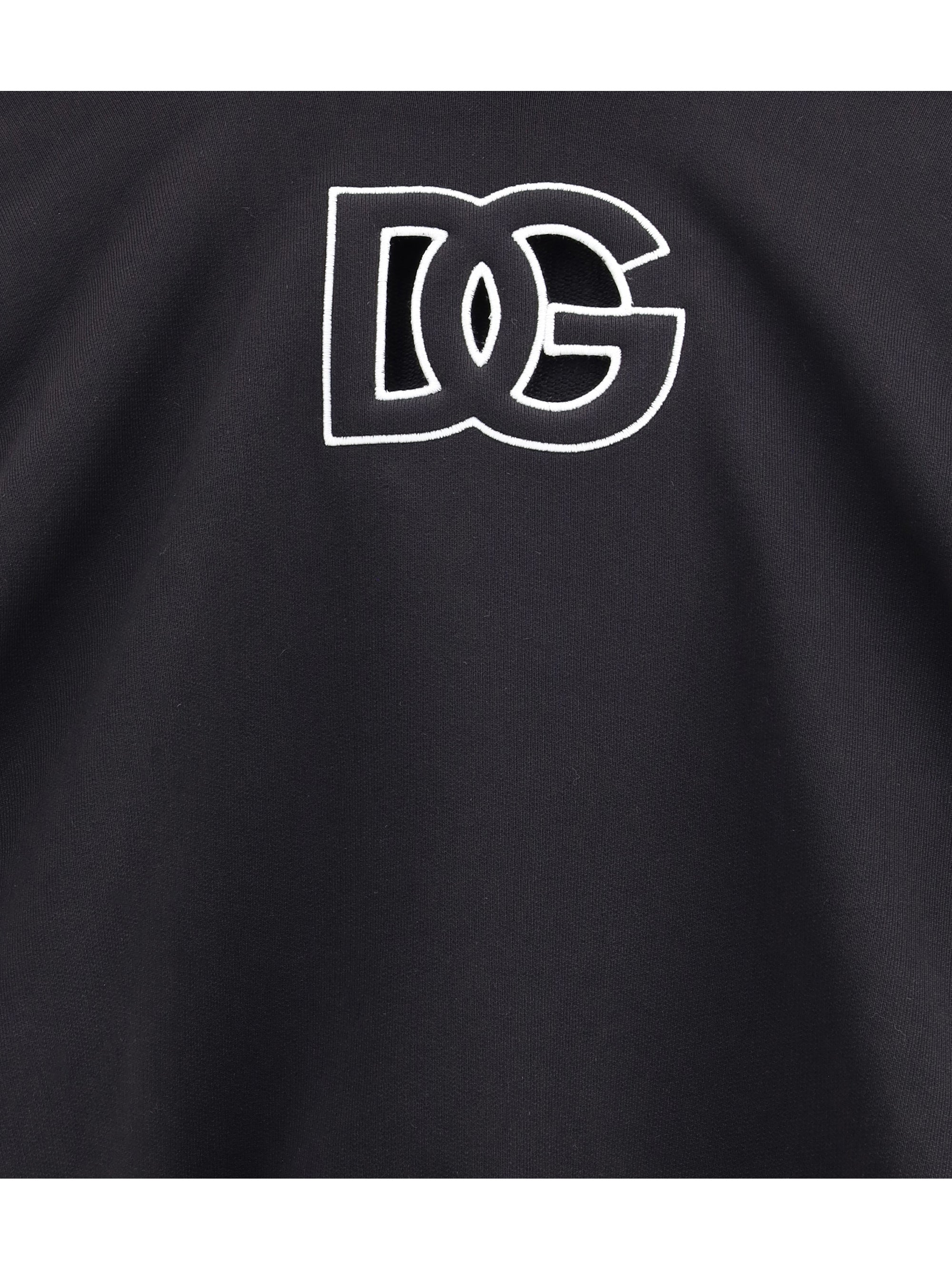 DOLCE &amp; GABBANA 38 logo hooded sweatshirt