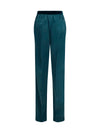 stretch silk satin pants