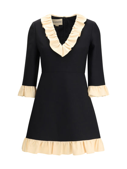 VALENTINO 42 wool and silk short dress