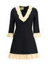 VALENTINO 42 wool and silk short dress