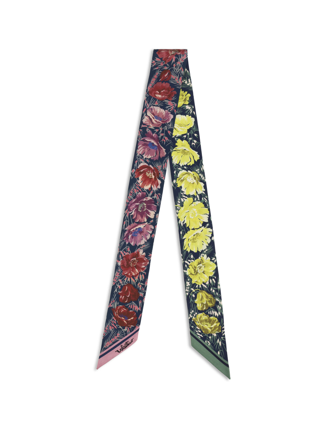 VALENTINO GARAVANI OS silk scarf with a floral print