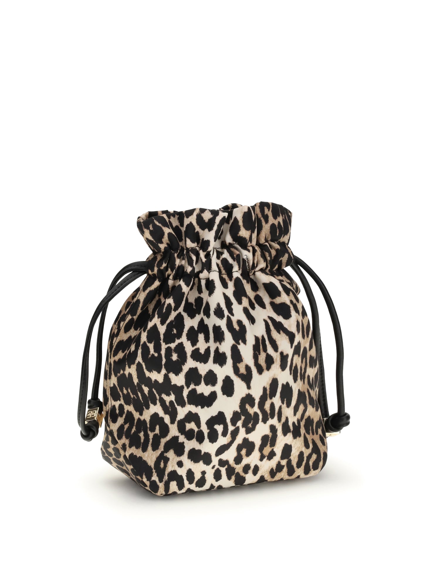 GANNI OS leopard print bucket bag