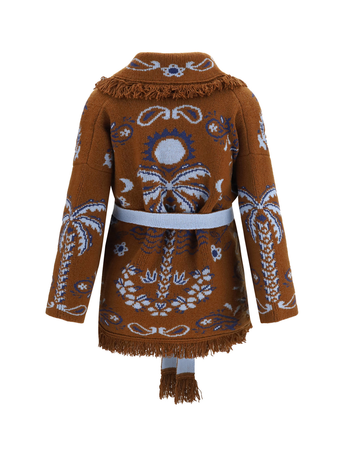 ALAIA M island roots cardigan with belt