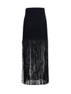 fringe pencil skirt