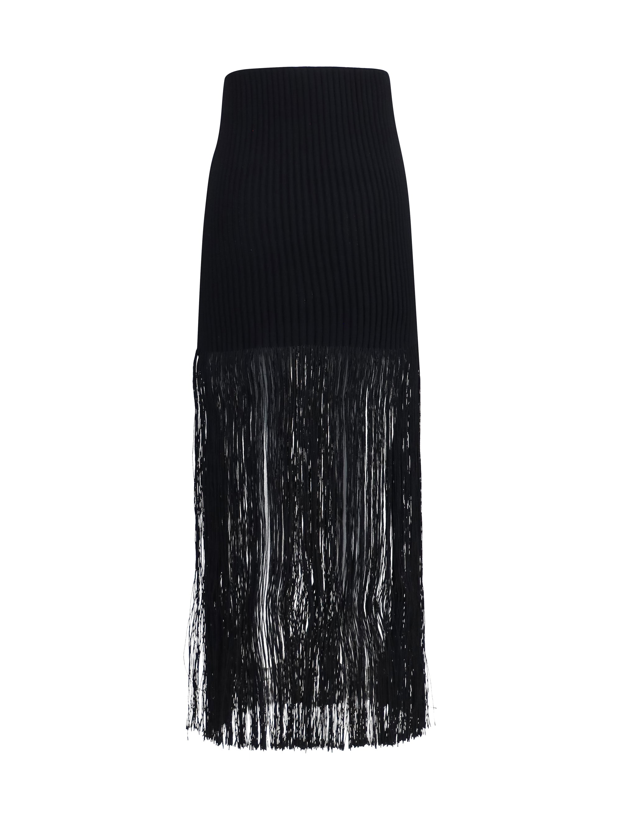 fringe pencil skirt
