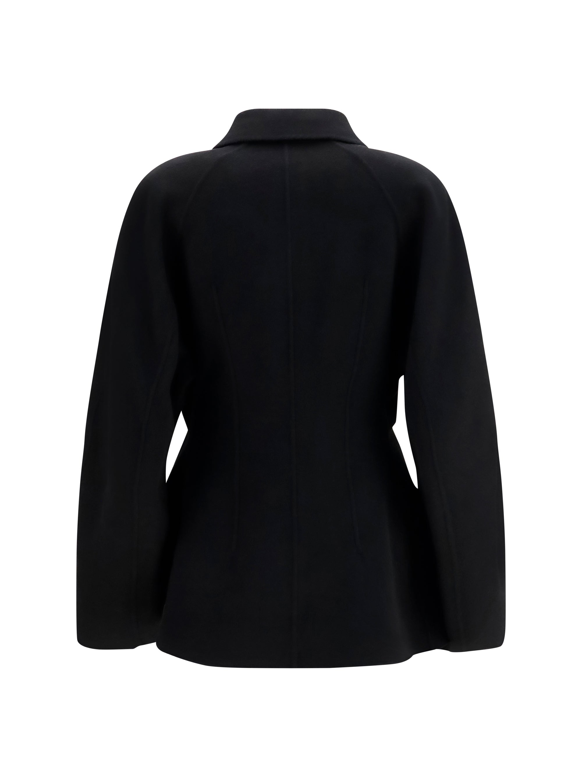 sculptural oversized-sleeve jacket