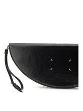 MARGIELA OS halfmoon leather clutch bag