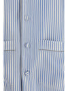 striped silk pj shirt
