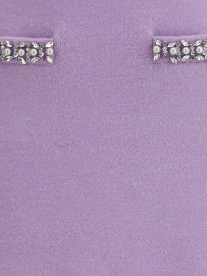 SELF-PORTRAIT M knit miniskirt