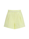 les fleurs embroidery cotton poplin shorts