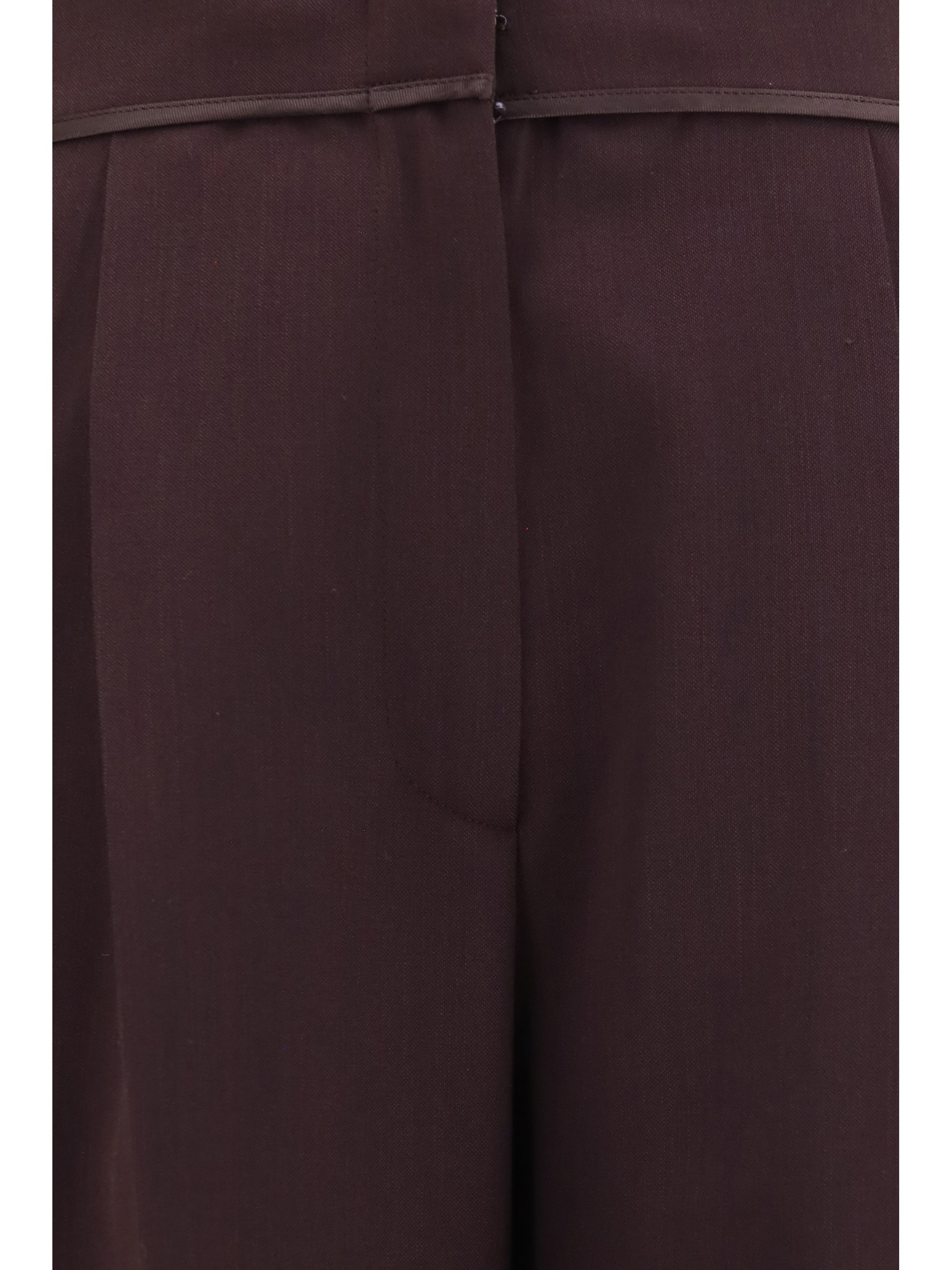 high waisted grain de poudre pants
