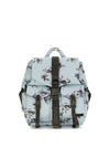 re-tech nylon backpack with floral pattern