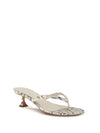 snake-print juliette thong sandals