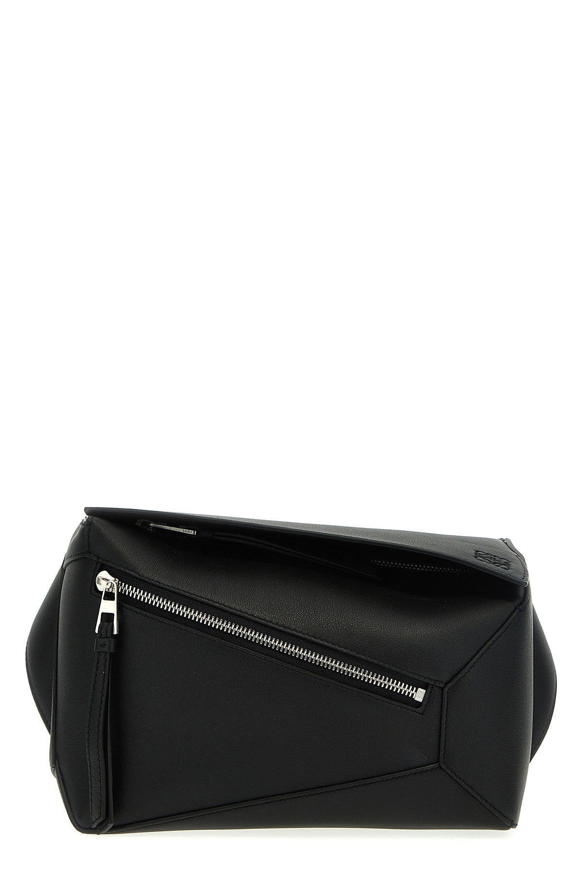 small leather puzzle fanny pack