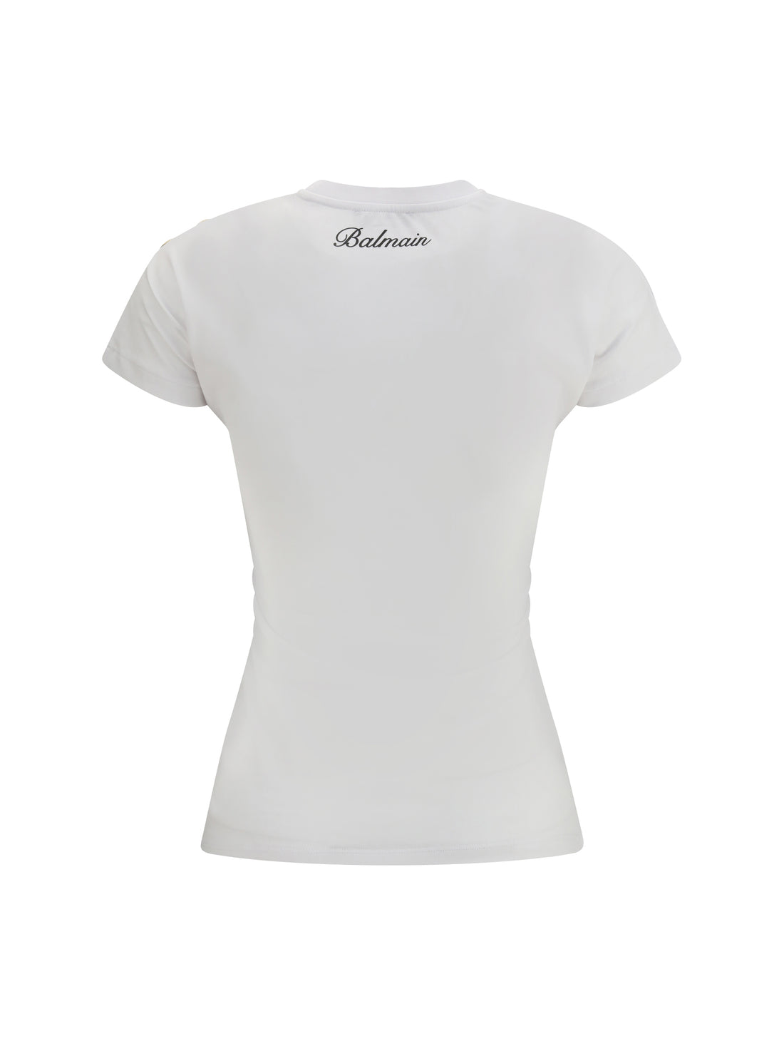 BALMAIN L 3 buttons draped t-shirt