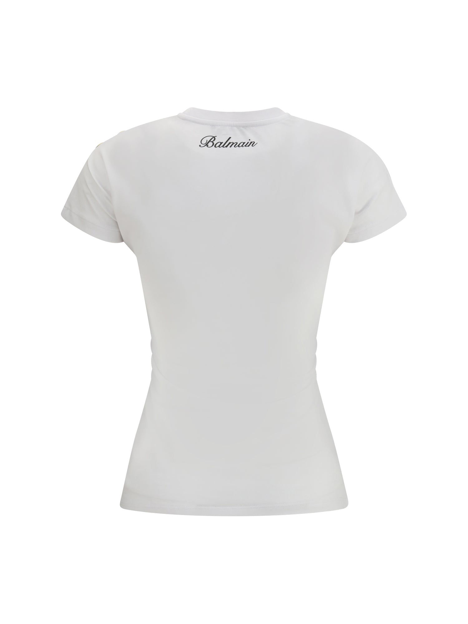BALMAIN L 3 buttons draped t-shirt